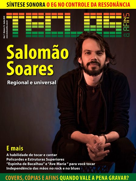 Capa da revista Teclas & Afins nº 74 (junho de 2020): “Salomão Soares, regional e universal”